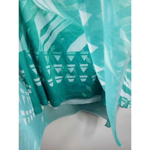 G collection womens green top size XL layered - Picture 8 of 10